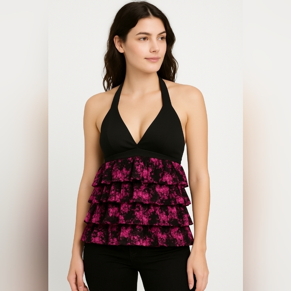 Vintage y2k foral halter top